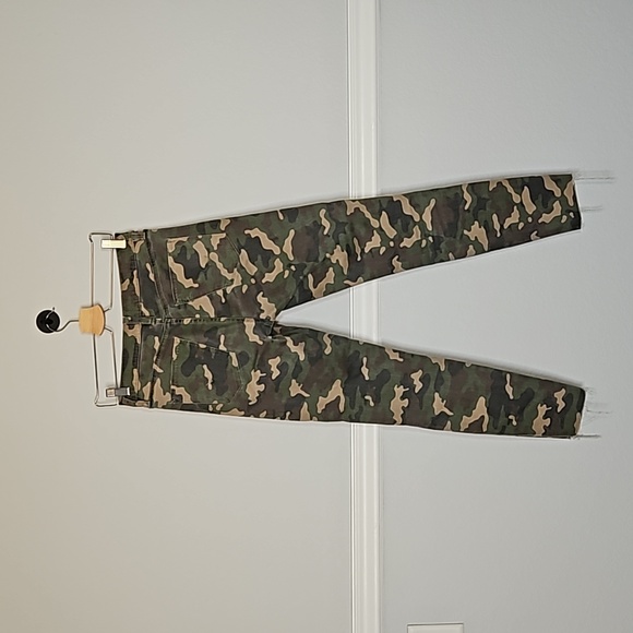 Hudson Los Angeles Barbara High Waist Skinny Ankle Jeans Camouflage 27 Raw Hem - Picture 9 of 11